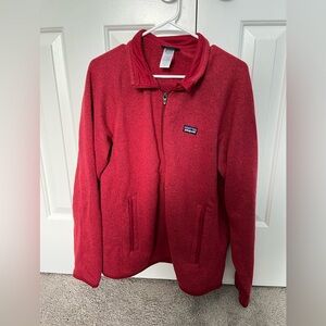 Patagonia Men’s Medium Better Sweater Full Zip Fleece Jacket Red